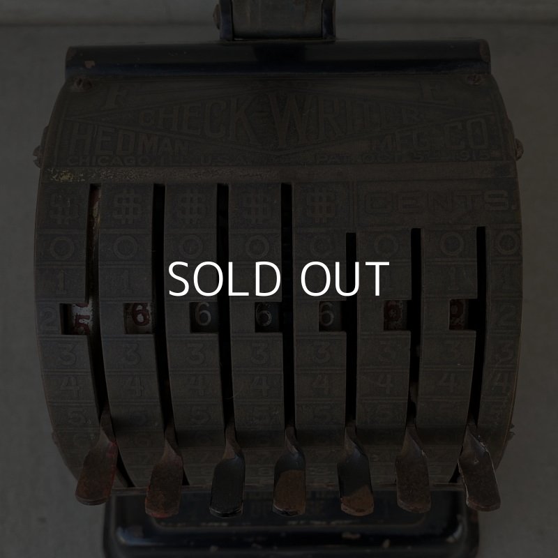 画像7: VINTAGE HEDMAN MFG.CO CHECK WRITER ヴィンテージ チェックライター シカゴ