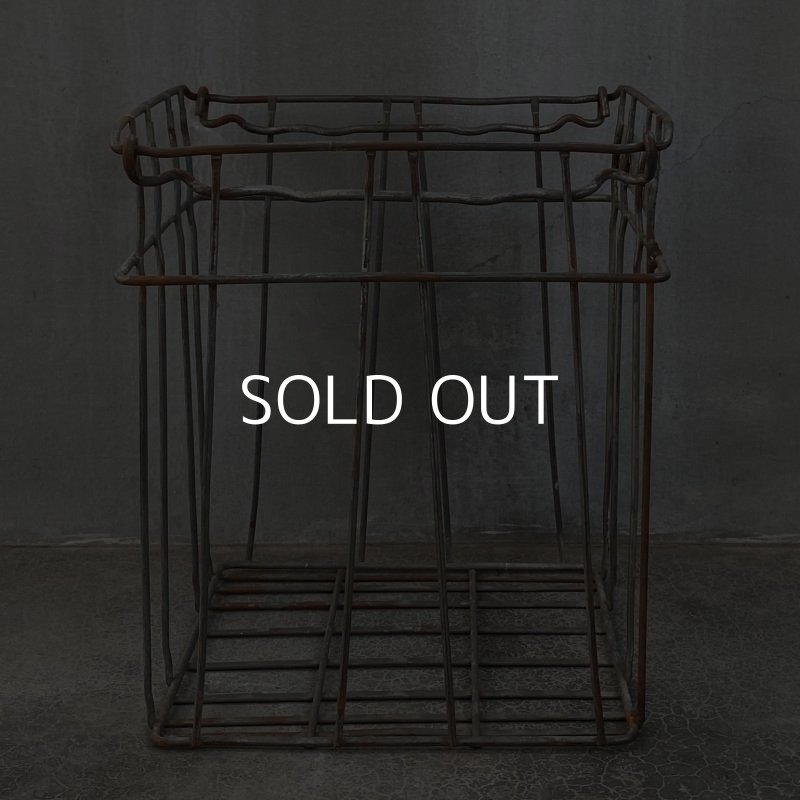 画像3: VINTAGE ヴィンテージ ワイヤーバスケット アイアン / アメリカ インダストリアル ガレージ 収納 什器 (5)