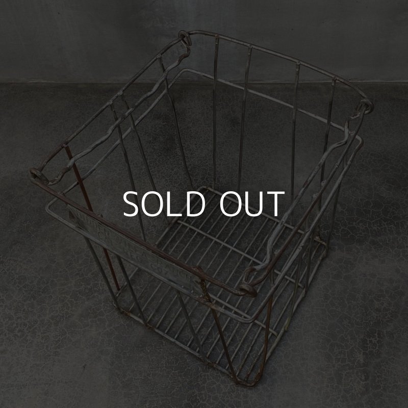 画像5: VINTAGE ヴィンテージ ワイヤーバスケット アイアン / アメリカ インダストリアル ガレージ 収納 什器 (4)