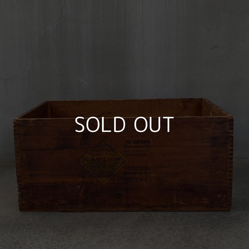 画像5: VINTAGE DIAMOND MATCH CO ヴィンテージ ウッドボックス 木箱 / アメリカ ディスプレイ 収納 箱 什器