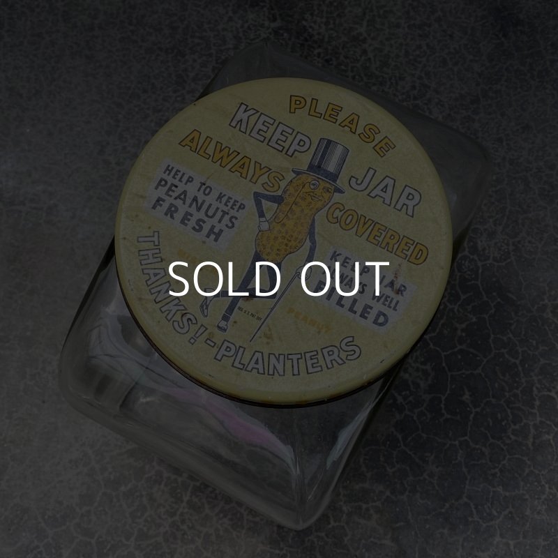 画像7: VINTAGE PLANTERS社 MR.PEANUT JAR ヴィンテージ ミスターピーナッツ ジャー 瓶 / アメリカ コレクタブル オブジェ