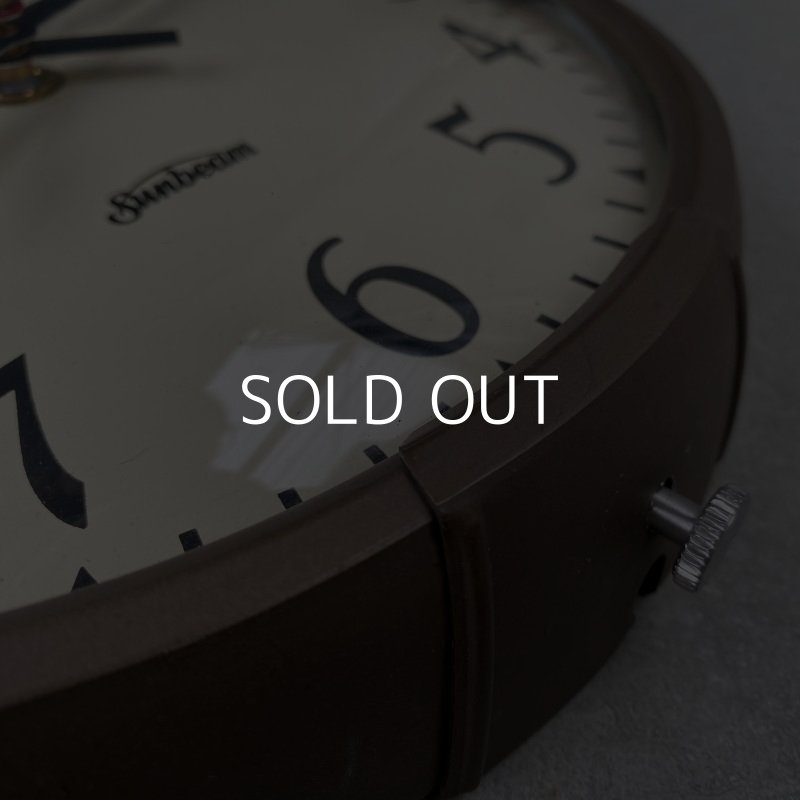 画像6: VINTAGE SUNBEAM WALL CLOCK ヴィンテージ サンビーム ウォールクロック / アメリカ 掛け時計 スクールクロック インダストリアル