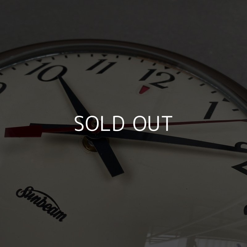 画像5: VINTAGE SUNBEAM WALL CLOCK ヴィンテージ サンビーム ウォールクロック / アメリカ 掛け時計 スクールクロック インダストリアル