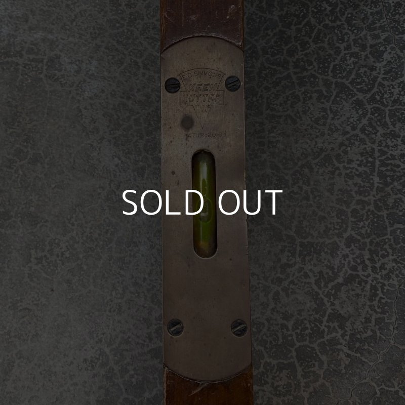 画像6: ヴィンテージ 木製 KEEN KUTTER 水平器 / アメリカ 大工 道具 工具 ガレージ ディスプレイ