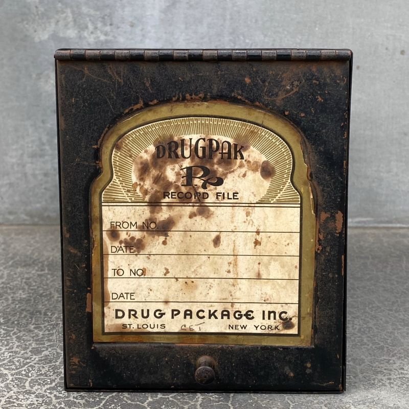 画像2: VINTAGE DRUGPAK ヴィンテージ メディカルキャビネット ファイルケース / 薬局 医療用 インテリア