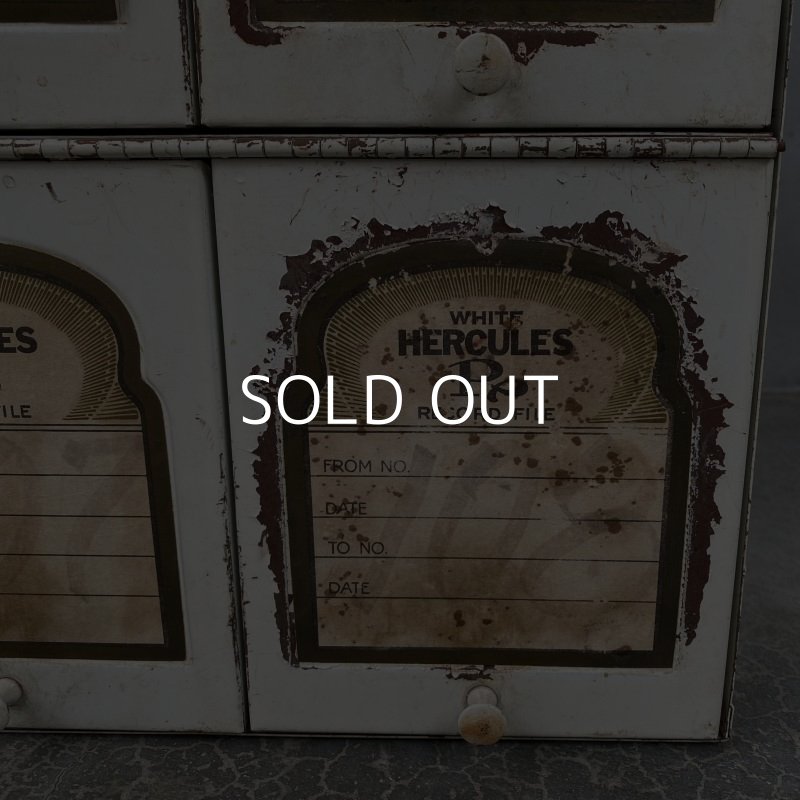 画像7: VINTAGE HERCULES RX RECORD FILE ヴィンテージ ヘラクレス メディカルキャビネット / アメリカ ファイルケース 什器 