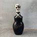 画像1: VINTAGE SKULL POISON BOTTLE ヴィンテージ スカル ポイズンボトル デカンタ 陶器 / コレクタブル ドクロ 骸骨 輸出用 BAR JAPAN (1)