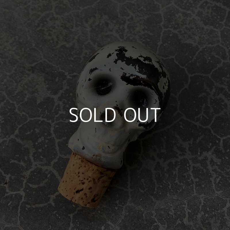 画像5: VINTAGE SKULL POISON BOTTLE ヴィンテージ スカル ポイズンボトル デカンタ 陶器 / コレクタブル ドクロ 骸骨 輸出用 BAR JAPAN