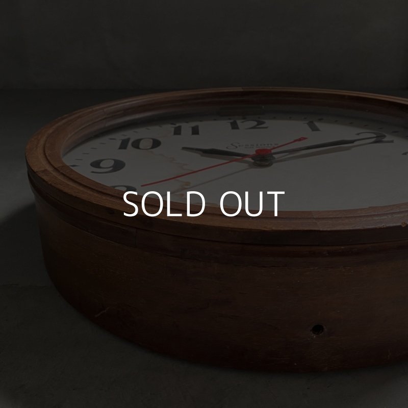 画像3: VINTAGE ANTIQUES SESSIONS WALL CLOCK ヴィンテージ アンティーク ウォールクロック / アメリカ 掛け時計 スクールクロック インダストリアル