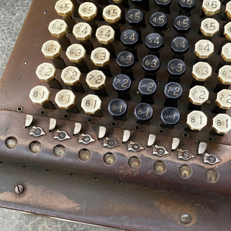 画像7: VINTAGE ANTIQUE COMPTOMETER FELT&TARRANT MTG.CO ヴィンテージ アンティーク 加算器 コンプトメーター / アメリカ インダストリアル オブジェ 什器 計算機