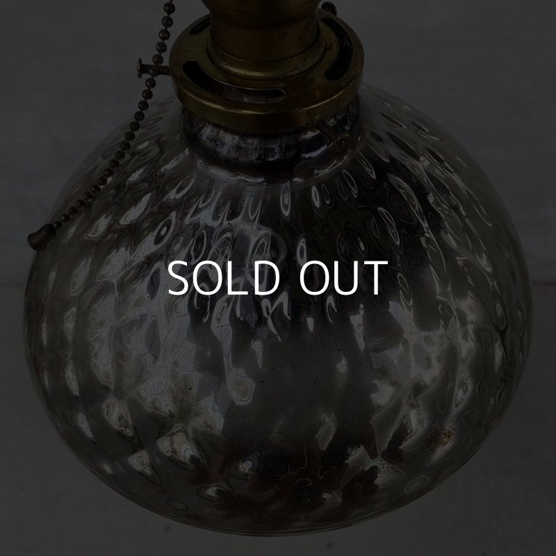 画像3: VINTAGE ANTIQUE MERCURY GLASS SHADE HUBBELL ヴィンテージ アンティーク マーキュリーグラス シェード ランプ アメリカ / インダストリアル コレクタブル ペンダントランプ シーリングランプ 吊り下げランプ 照明