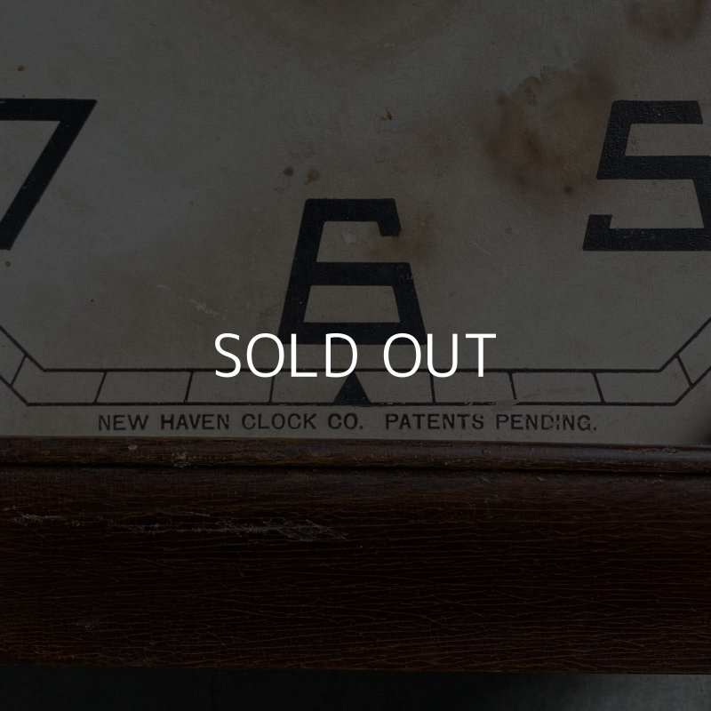 画像7: VINTAGE ANTIQUE NEW HEAVEN CLOCK CO.  WALL CLOCK ヴィンテージ アンティーク ウォールクロック / アメリカ 掛け時計 インダストリアル 八角形 木製