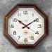 画像1: VINTAGE ANTIQUE NEW HEAVEN CLOCK CO.  WALL CLOCK ヴィンテージ アンティーク ウォールクロック / アメリカ 掛け時計 インダストリアル 八角形 木製 (1)