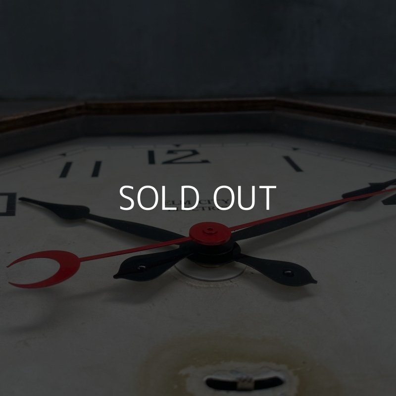 画像8: VINTAGE ANTIQUE NEW HEAVEN CLOCK CO.  WALL CLOCK ヴィンテージ アンティーク ウォールクロック / アメリカ 掛け時計 インダストリアル 八角形 木製