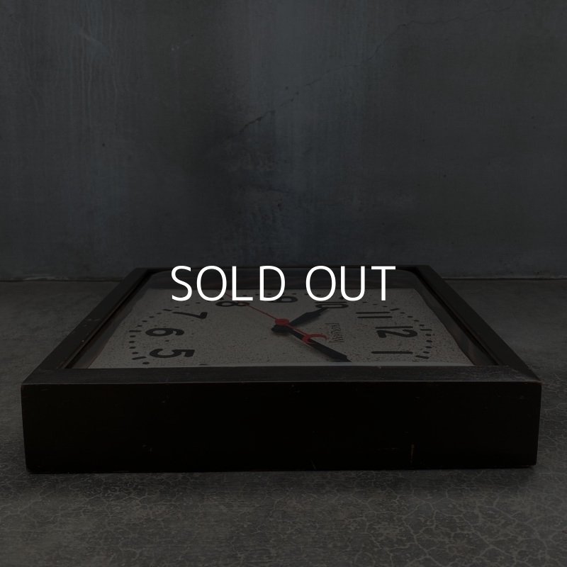 画像6: VINTAGE ANTIQUE INGRAHAM WALL CLOCK ヴィンテージ アンティーク ウォールクロック / アメリカ 掛け時計 インダストリアル 正方形 木製