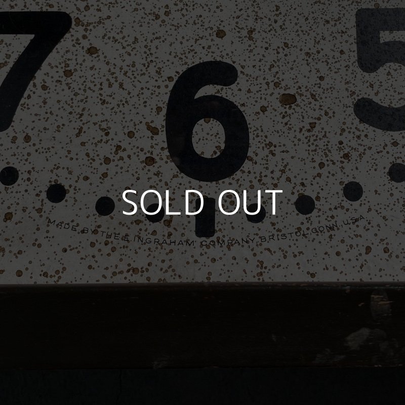 画像7: VINTAGE ANTIQUE INGRAHAM WALL CLOCK ヴィンテージ アンティーク ウォールクロック / アメリカ 掛け時計 インダストリアル 正方形 木製