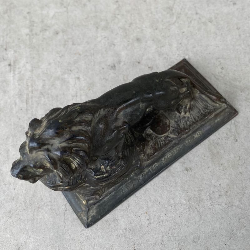 画像6: VINTAGE AWARD OF MERIT 1948 LION ヴィンテージ ライオン アメリカ / オブジェ ペーパーウェイト コレクタブル 置物