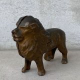 VINTAGE COINBANK PIGGY BANK LION ヴィンテージ 貯金箱 コインバンク ライオン アメリカ / コレクタブル オブジェ 動物 