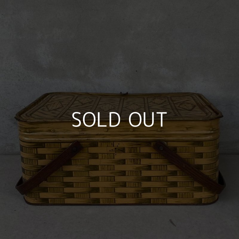 画像3: VINTAGE ANTIQUE TIN BASKET ヴィンテージ バスケット アメリカ / インテリア アウトドア 収納 缶 BOX