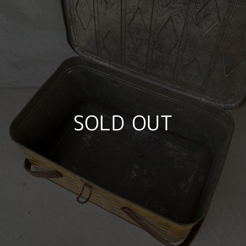 画像9: VINTAGE ANTIQUE TIN BASKET ヴィンテージ バスケット アメリカ / インテリア アウトドア 収納 缶 BOX