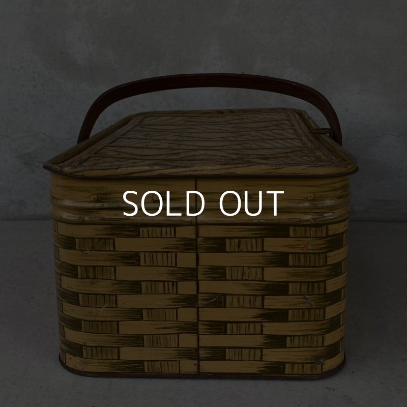 画像4: VINTAGE ANTIQUE TIN BASKET ヴィンテージ バスケット アメリカ / インテリア アウトドア 収納 缶 BOX