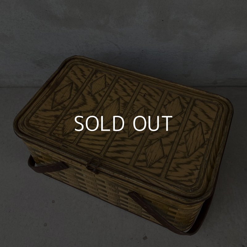 画像6: VINTAGE ANTIQUE TIN BASKET ヴィンテージ バスケット アメリカ / インテリア アウトドア 収納 缶 BOX