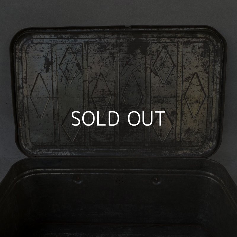 画像10: VINTAGE ANTIQUE TIN BASKET ヴィンテージ バスケット アメリカ / インテリア アウトドア 収納 缶 BOX