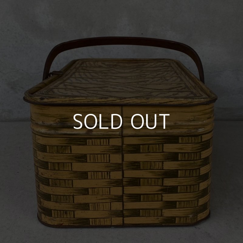 画像5: VINTAGE ANTIQUE TIN BASKET ヴィンテージ バスケット アメリカ / インテリア アウトドア 収納 缶 BOX