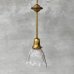 画像1: VINTAGE ANTIQUE LAMP ヴィンテージ アンティーク ランプ アメリカ / インダストリアル コレクタブル ペンダントランプ シーリングランプ 吊り下げランプ ガラスシェード 天井照明 (1)