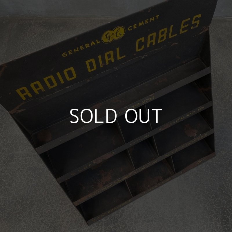 画像6: VINTAGE GENERAL CEMENT RADIO DIAL CABLES ヴィンテージ ディスプレイ棚 アメリカ / インダストリアル 陳列 棚 店舗 什器