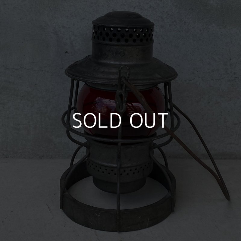 画像3: VINTAGE ANTIQUE ADLAKE KERO RAILROAD LANTERN ヴィンテージ アンティーク アドレイク レイルロード ランタン オイルランプ アメリカ / キャンプ アウトドア 赤
