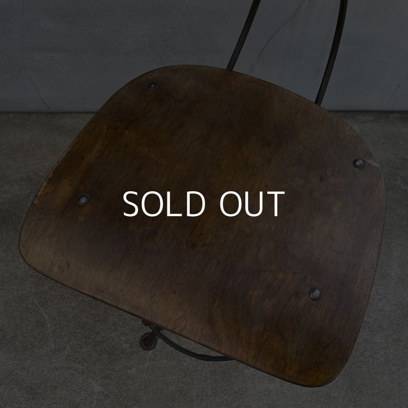 画像6: VINTAGE ANTIQUE TOLEDO ヴィンテージ アンティーク トレド ドラフティングチェア 椅子 アメリカ / インダストリアル ウッド 家具 木製 店舗 什器