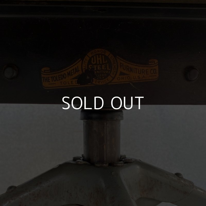 画像9: VINTAGE ANTIQUE TOLEDO ヴィンテージ アンティーク トレド ドラフティングチェア 椅子 アメリカ / インダストリアル ウッド 家具 木製 店舗 什器