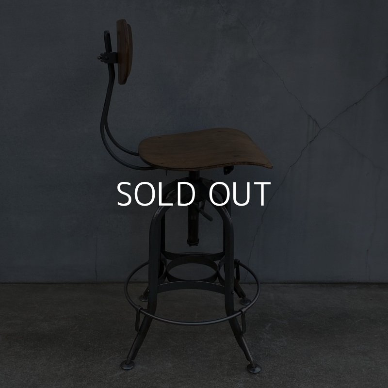 画像3: VINTAGE ANTIQUE TOLEDO ヴィンテージ アンティーク トレド ドラフティングチェア 椅子 アメリカ / インダストリアル ウッド 家具 木製 店舗 什器