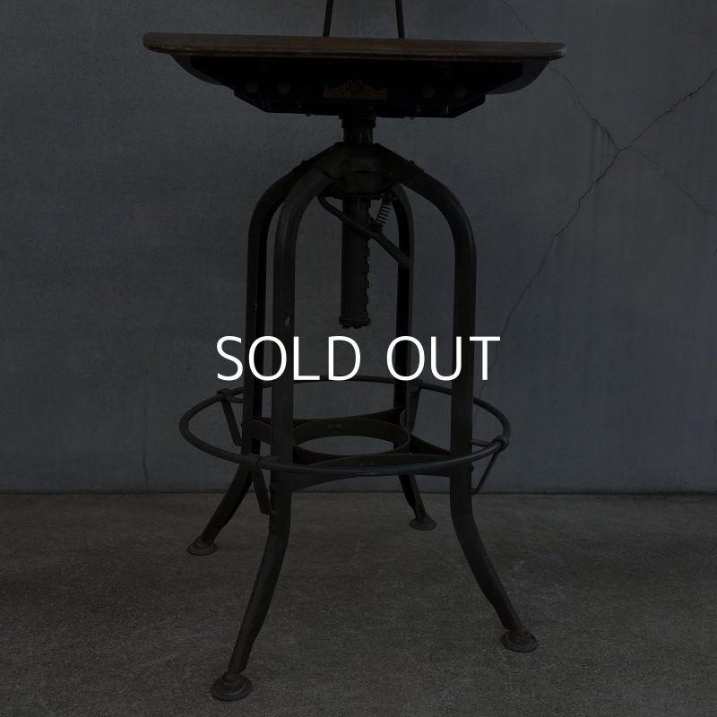 画像8: VINTAGE ANTIQUE TOLEDO ヴィンテージ アンティーク トレド ドラフティングチェア 椅子 アメリカ / インダストリアル ウッド 家具 木製 店舗 什器