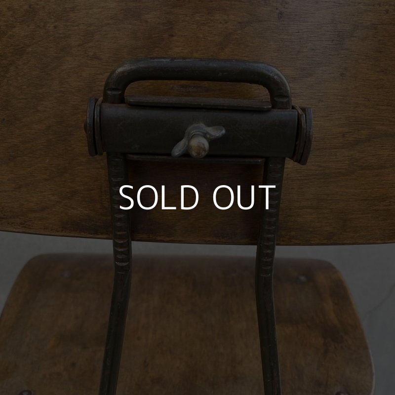 画像7: VINTAGE ANTIQUE TOLEDO ヴィンテージ アンティーク トレド ドラフティングチェア 椅子 アメリカ / インダストリアル ウッド 家具 木製 店舗 什器