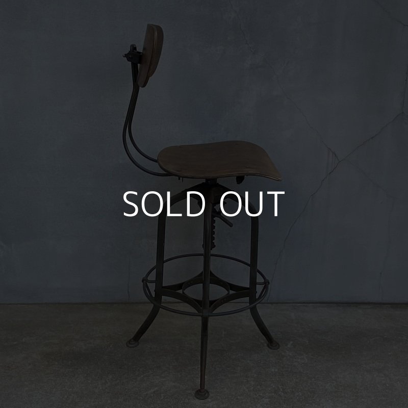 画像3: VINTAGE ANTIQUE TOLEDO ヴィンテージ アンティーク トレド ドラフティングチェア 椅子 アメリカ / インダストリアル ウッド 家具 木製 店舗 什器