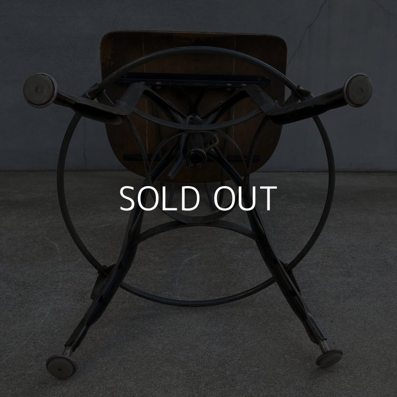 画像10: VINTAGE ANTIQUE TOLEDO ヴィンテージ アンティーク トレド ドラフティングチェア 椅子 アメリカ / インダストリアル ウッド 家具 木製 店舗 什器