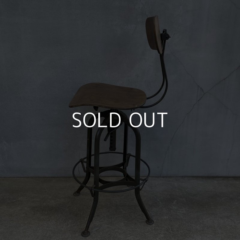 画像4: VINTAGE ANTIQUE TOLEDO ヴィンテージ アンティーク トレド ドラフティングチェア 椅子 アメリカ / インダストリアル ウッド 家具 木製 店舗 什器