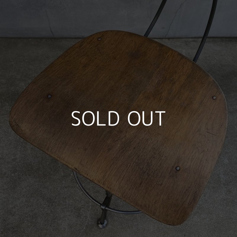 画像6: VINTAGE ANTIQUE TOLEDO ヴィンテージ アンティーク トレド ドラフティングチェア 椅子 アメリカ / インダストリアル ウッド 家具 木製 店舗 什器