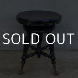 VINTAGE ANTIQUE PIANOCHAIR PIANOSTOOL ヴィンテージ アンティーク ピアノチェア ピアノスツール アメリカ / 椅子 木製 家具 店舗 什器