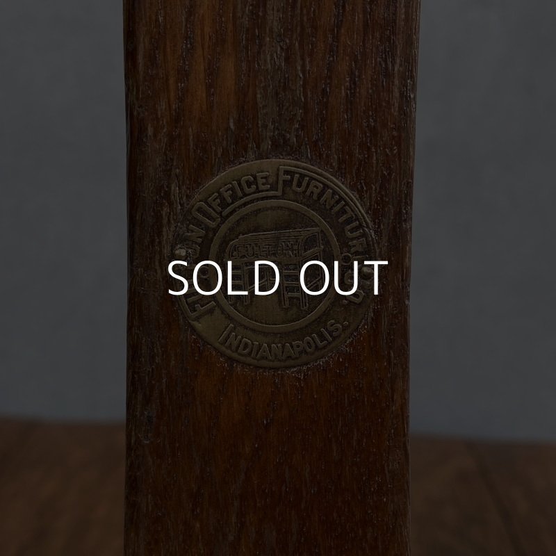 画像7: VINTAGE ANTIQUE FULTON OFFICE FURNITURE CO. ヴィンテージ アンティーク 椅子 アメリカ / インダストリアル ウッド 回転椅子 家具 木製 店舗 什器