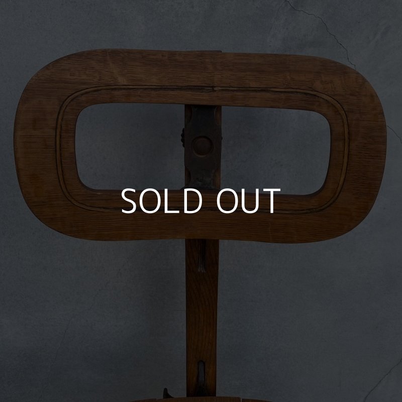 画像5: VINTAGE ANTIQUE FULTON OFFICE FURNITURE CO. ヴィンテージ アンティーク 椅子 アメリカ / インダストリアル ウッド 回転椅子 家具 木製 店舗 什器