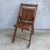 画像1: VINTAGE W.R.CASE & SONS CUTLERY CO. FOLDING CHAIR ヴィンテージ アンティーク フォールディングチェア 折り畳み椅子 アメリカ / インダストリアル ウッド 木製 家具 店舗 什器 (1)