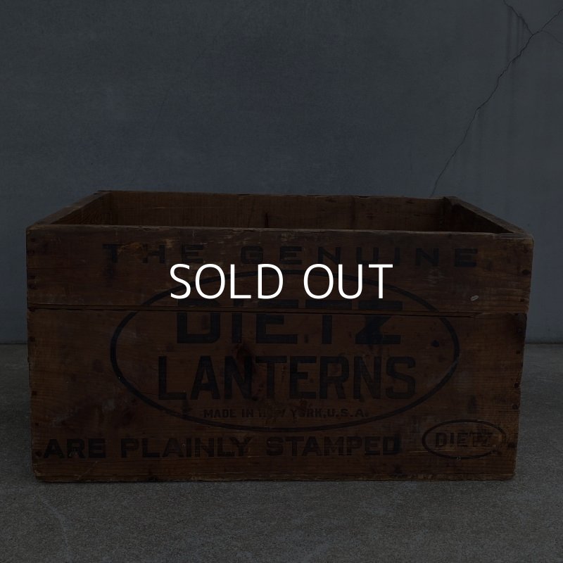 画像4: VINTAGE ANTIQUE DIETZ WOODBOX ヴィンテージ アンティーク デイツ ウッドボックス 木箱 アメリカ / ランタン キャンプ 収納 店舗什器 