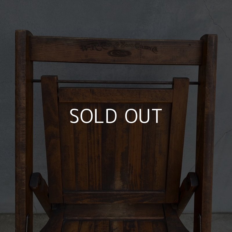 画像5: VINTAGE W.R.CASE & SONS CUTLERY CO. FOLDING CHAIR ヴィンテージ アンティーク フォールディングチェア 折り畳み椅子 アメリカ / インダストリアル ウッド 木製 家具 店舗 什器