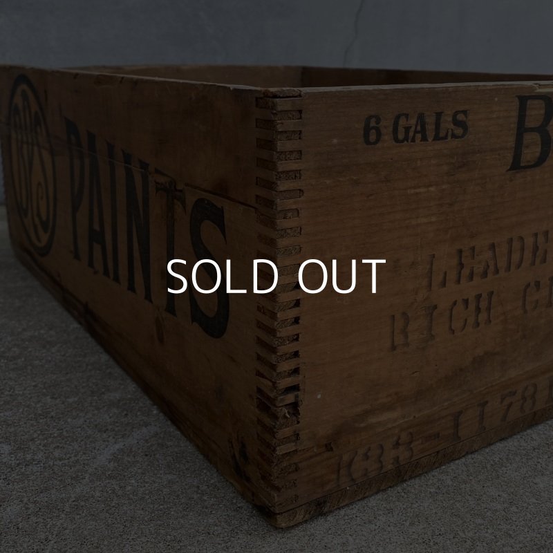 画像8: VINTAGE ANTIQUE BPS WOODBOX ヴィンテージ アンティーク ウッドボックス 木箱 アメリカ / インダストリアル コレクタブル ディスプレイ 収納 店舗 什器 USA