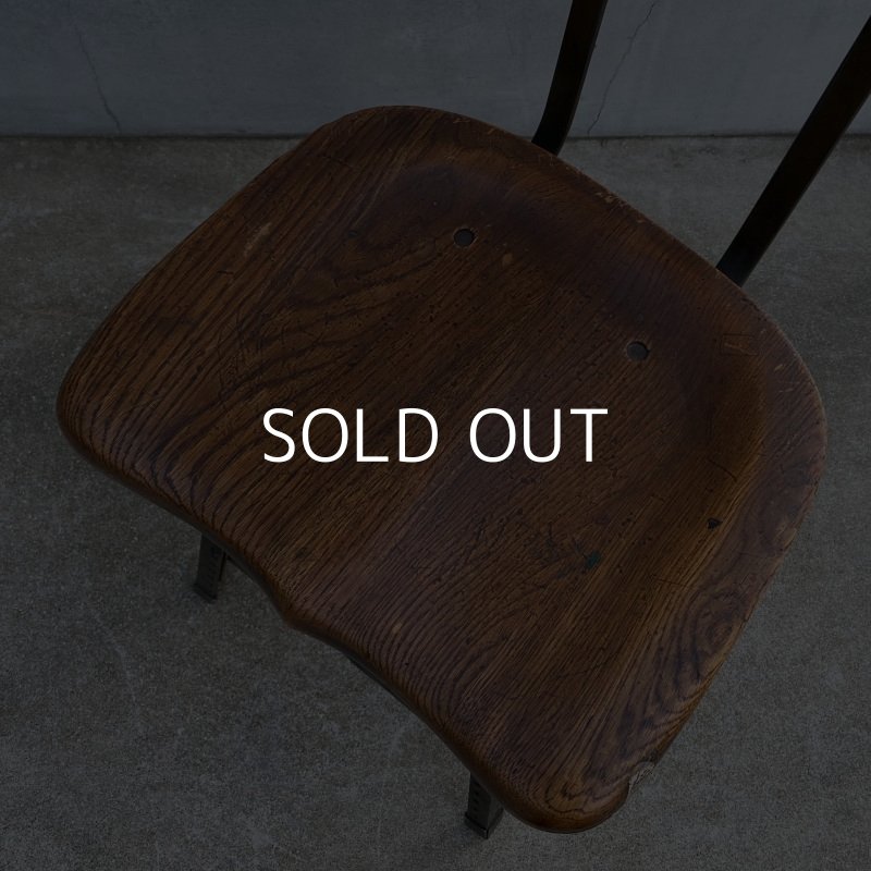 画像7: VINTAGE ANTIQUE ヴィンテージ アンティーク 椅子 アメリカ / チェア インダストリアル ウッド 家具 木製 店舗 什器 USA