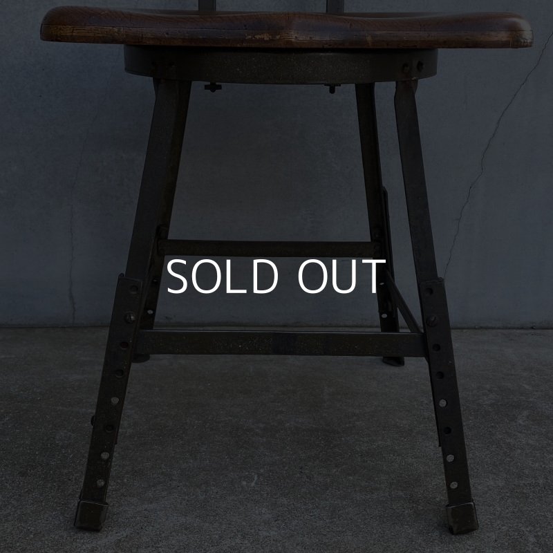 画像9: VINTAGE ANTIQUE ヴィンテージ アンティーク 椅子 アメリカ / チェア インダストリアル ウッド 家具 木製 店舗 什器 USA