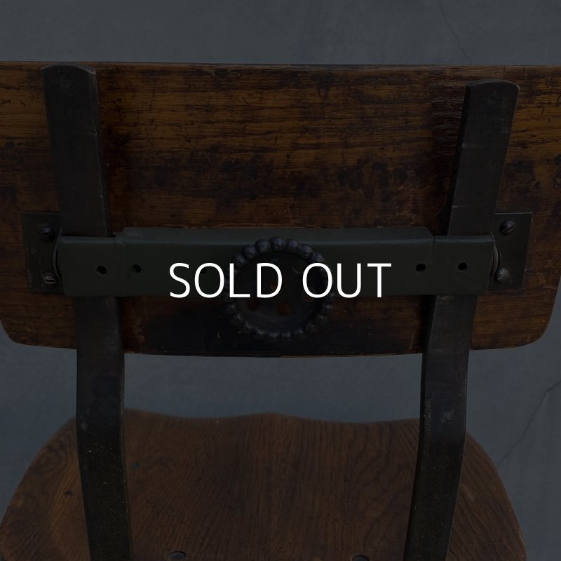 画像8: VINTAGE ANTIQUE ヴィンテージ アンティーク 椅子 アメリカ / チェア インダストリアル ウッド 家具 木製 店舗 什器 USA
